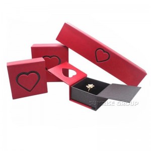 Magnetic Closure Smycken Ring Halsband Presentpapper Box